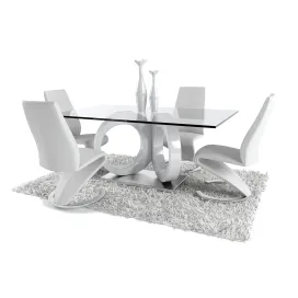 Dining room in white